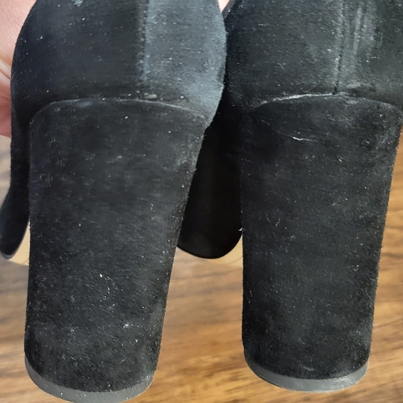 Sam Edelman Black Leather Stillsman Block Heel Pump Size 6 - Picture 6 of 9